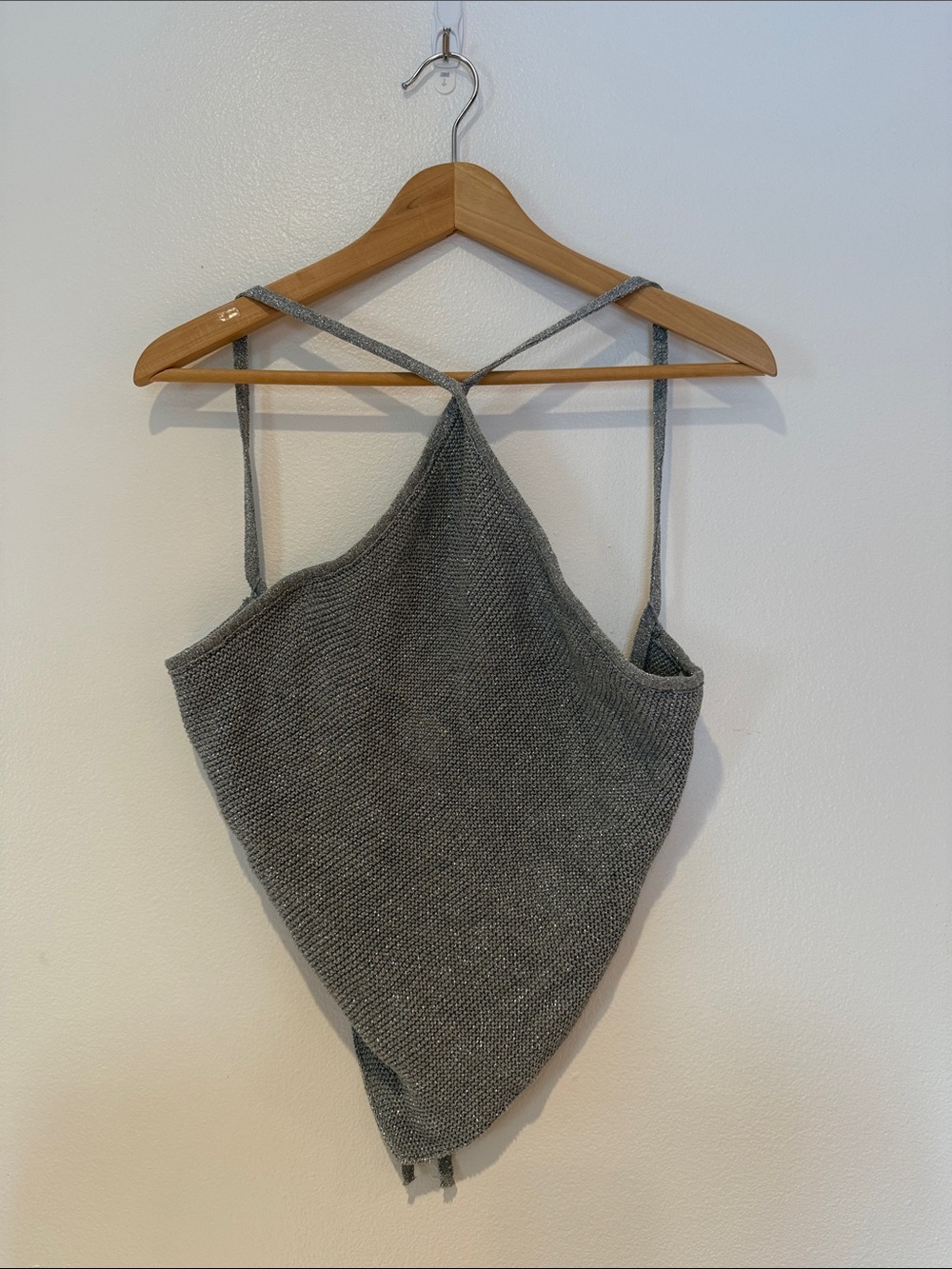 Zara Gray Knit backless Halter